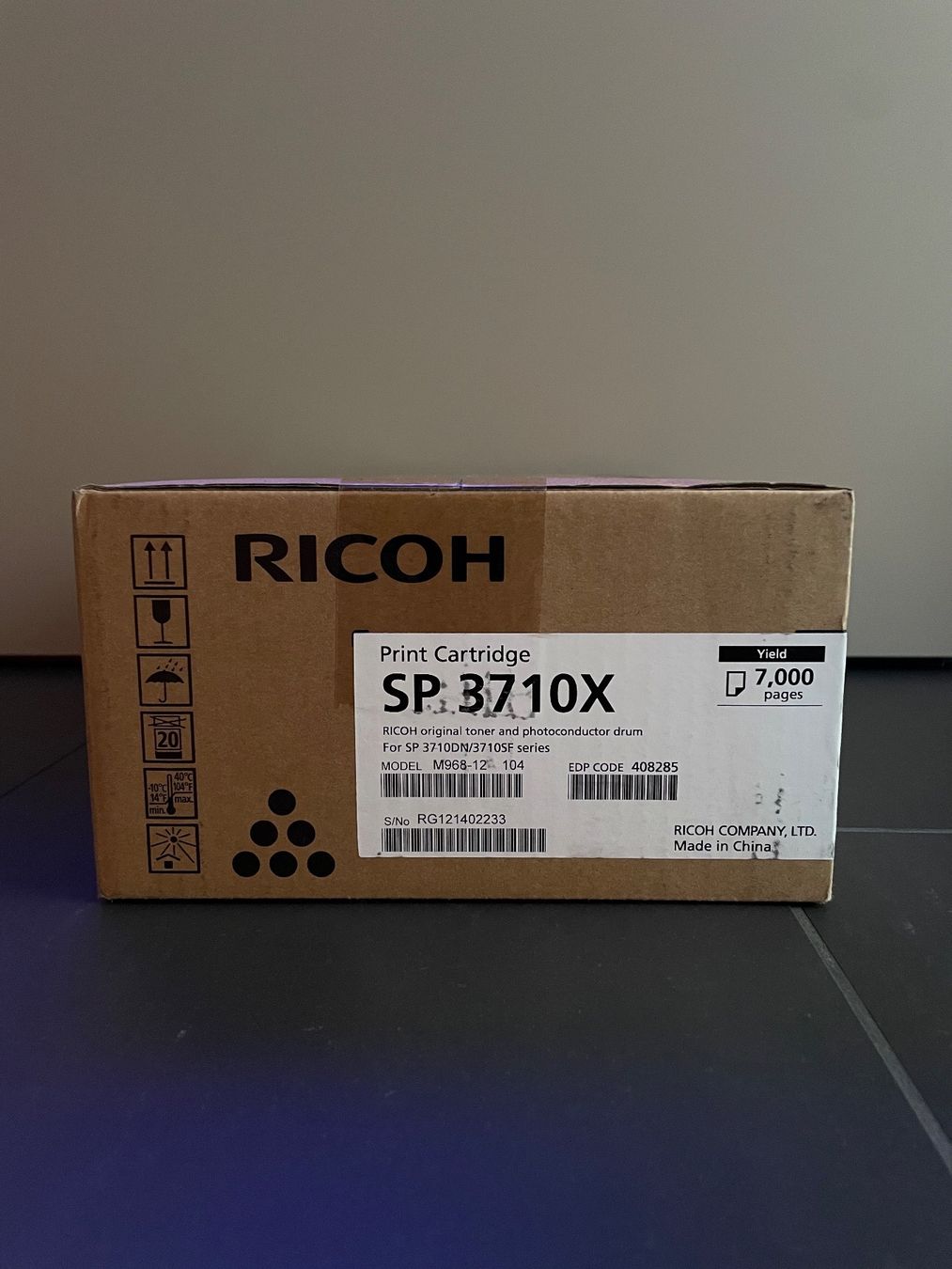 Ricoh Cartucce per stampanti & toner: Ricoh Druckerpatrone SP 3710X – Nuovo e nell'imballaggio originale da Domat/Ems venduto da nuria___. 1