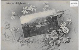Souvenir d'Aubonne - Jugenstil-Karte