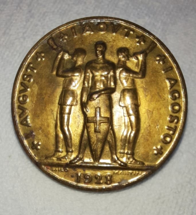 Médaille Broche Ancienne Style Pays Basque - Bijou Vintage Occasion
