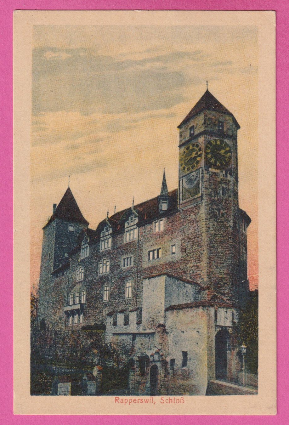 Ansichtskarten: Rapperswil Schloss – Gebraucht aus Einsiedeln von dillie