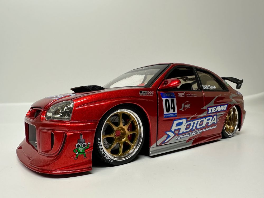 Jada Toys 1/18 Subaru Impreza WRX SRI Racing Hart - Rare - Bon état, En Boîte