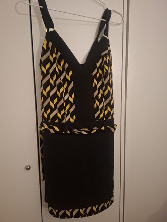 Schöner Sommer Jumpsuit, Grösse M, gemustert & schwarz💥