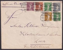 1919, Tellknabe Buntfrankatur, Zürich nach Deutschland