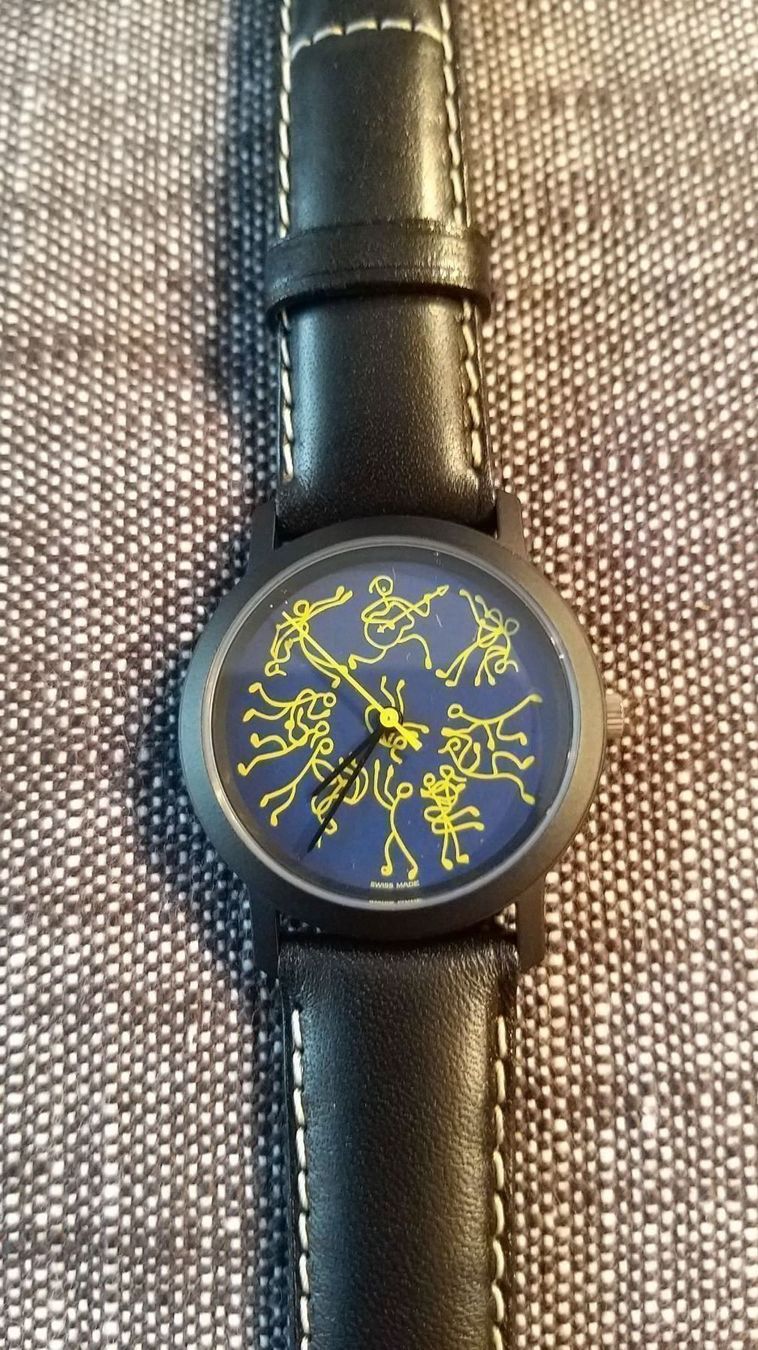 Uhren: Leder-Armbanduhr "Rock'n Roll" – Neu und originalverpackt aus Rotkreuz von CLASAX