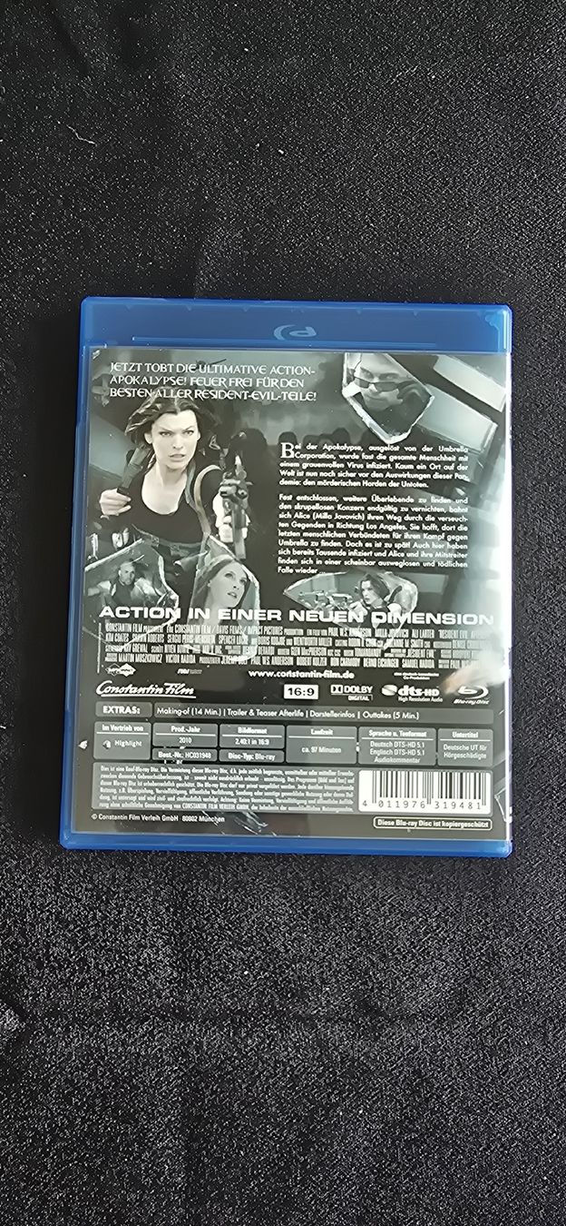 Tutti i DVDs: Resident Evil Afterlife Blu-ray – Usato da Doppleschwand venduto da Bennox94 1