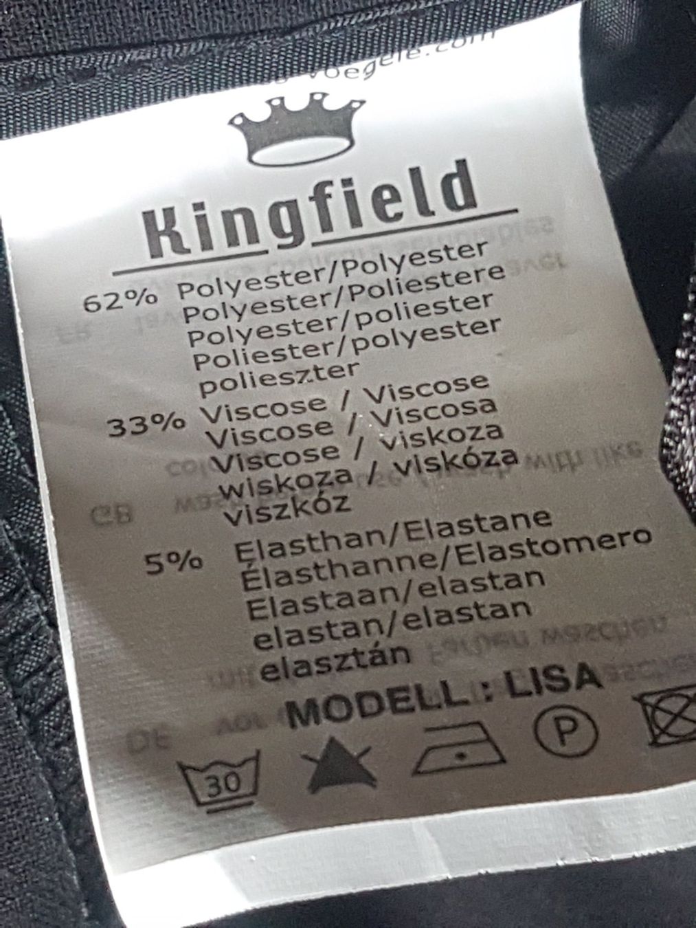 Hosen: Pantalon noir taille 42 marque Kingfield – Gebraucht aus Villiers von san_jn5w 4