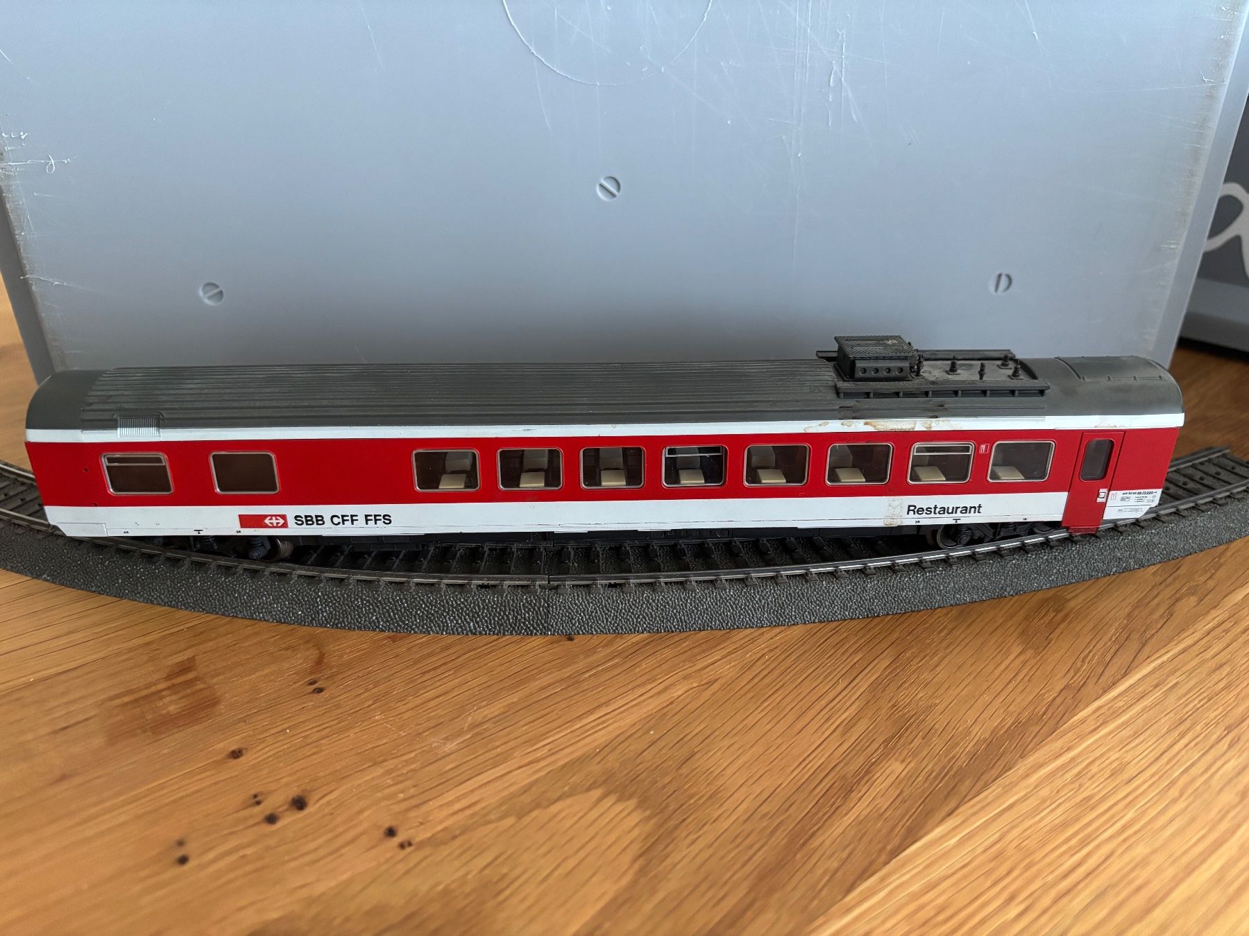 Märklin Modellini di ferrovie: Restaurantwagen SBB - Roco 44228A – Usato da Bremgarten AG venduto da Trombone98