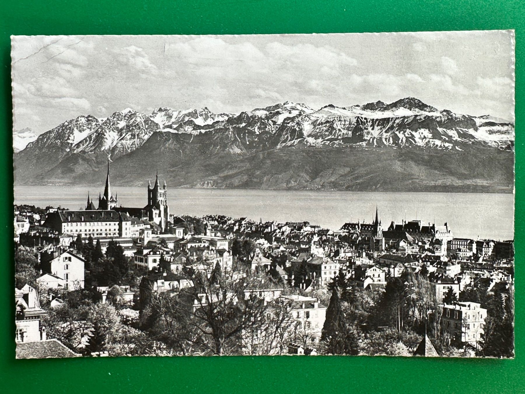 Cartoline postali: Lausanne, vue générale – Usato da Steg VS venduto da danwer74