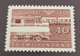 Finnland 1962 Lokomotive briefmarke
