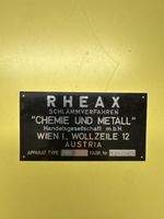 RHEAX Wien, Metallschild "Chemie und Metall"