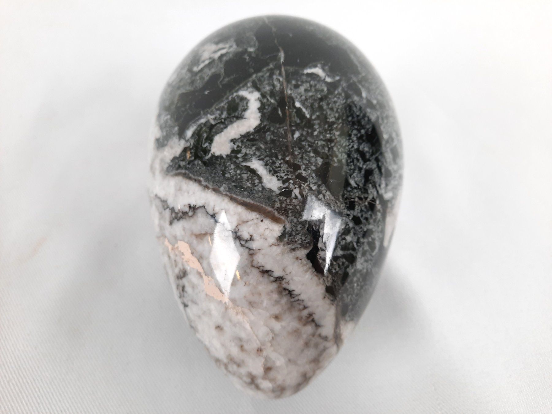 Mineralien & Heilsteine: Stein, Eiform Marmor Optik – Gebraucht aus Beinwil am See von Restwert_Beinwil 7