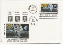 Mondlandung Brief mit Unterschriften 1969 Apollo 11