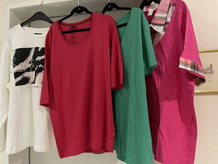 4 T-shirts Baumwolle, Gösse XXL