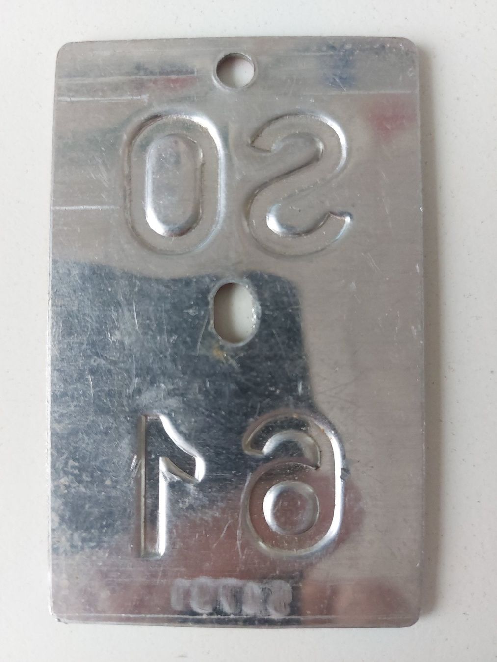 Sachs Insegne: Velonummer SO 61 plaque Velo – Usato da Schenkon venduto da Uhu007 1
