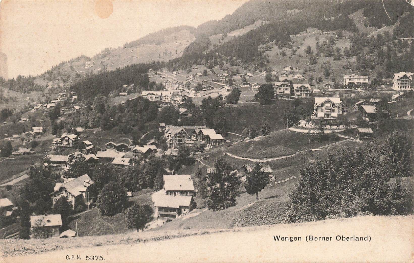 Ansichtskarten: Wengen Berner Oberland – Gebraucht aus Biasca von Blenio71