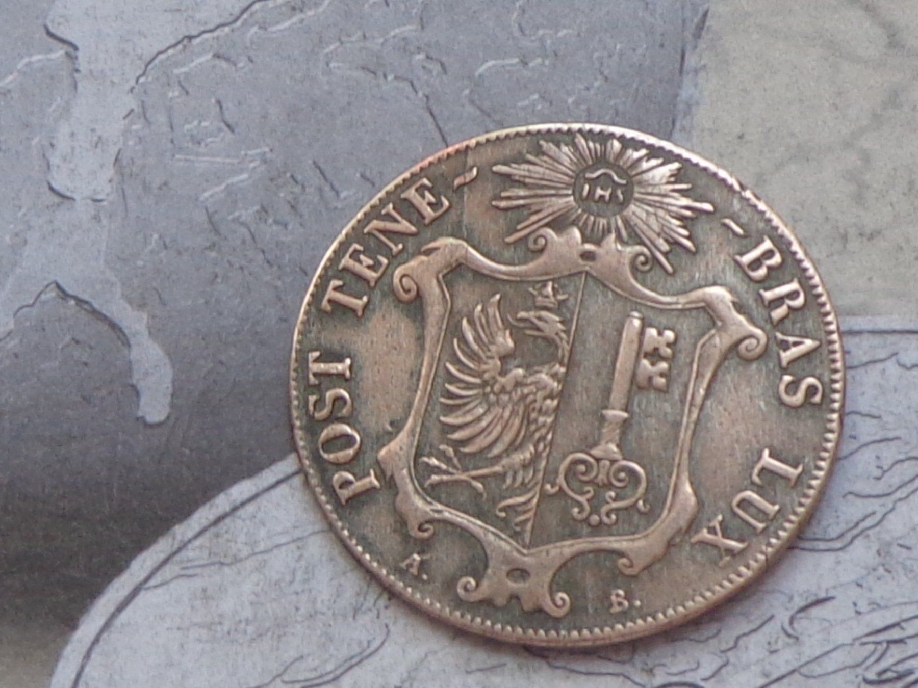 Tutti le monete: République et Canton  de Genève  25 centimes 1847 – Usato da Pully venduto da UCA01 1