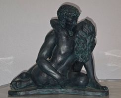 Liebespaar Marmorskulptur von Sonja Skulpturen Switzerland