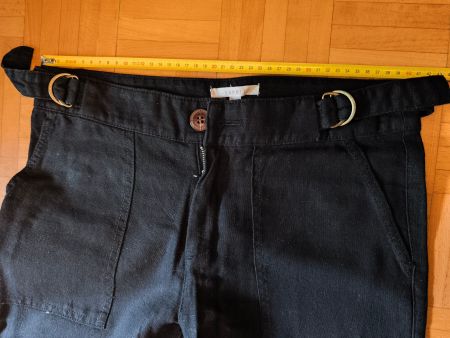Pantalon Esprit Noir, Taille 38, Coton/Lin