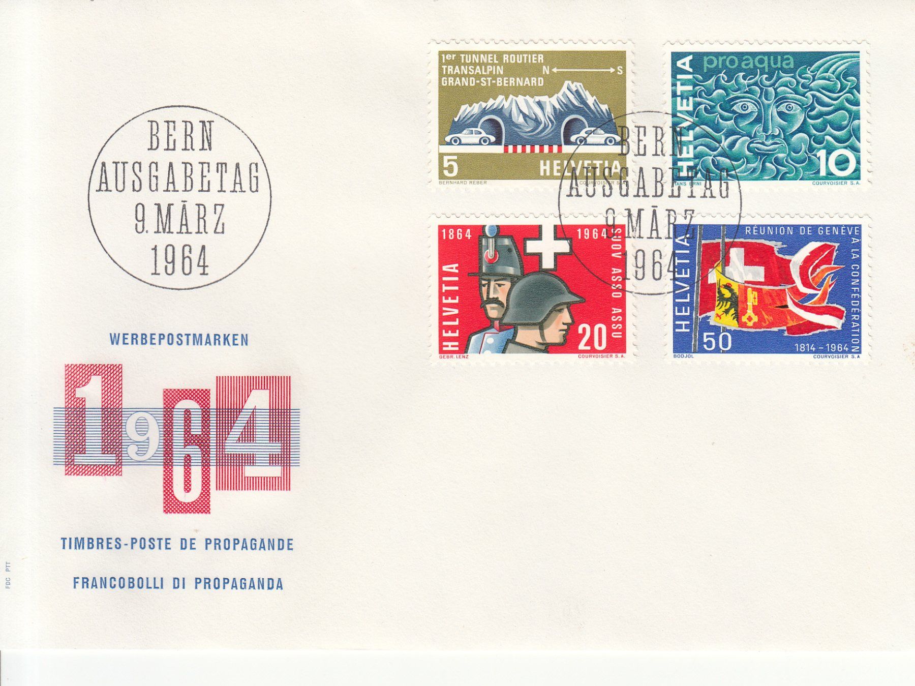 Tutti i francobolli: SBK 406 - 409 FDC – Usato da Bürglen TG venduto da StampGraf
