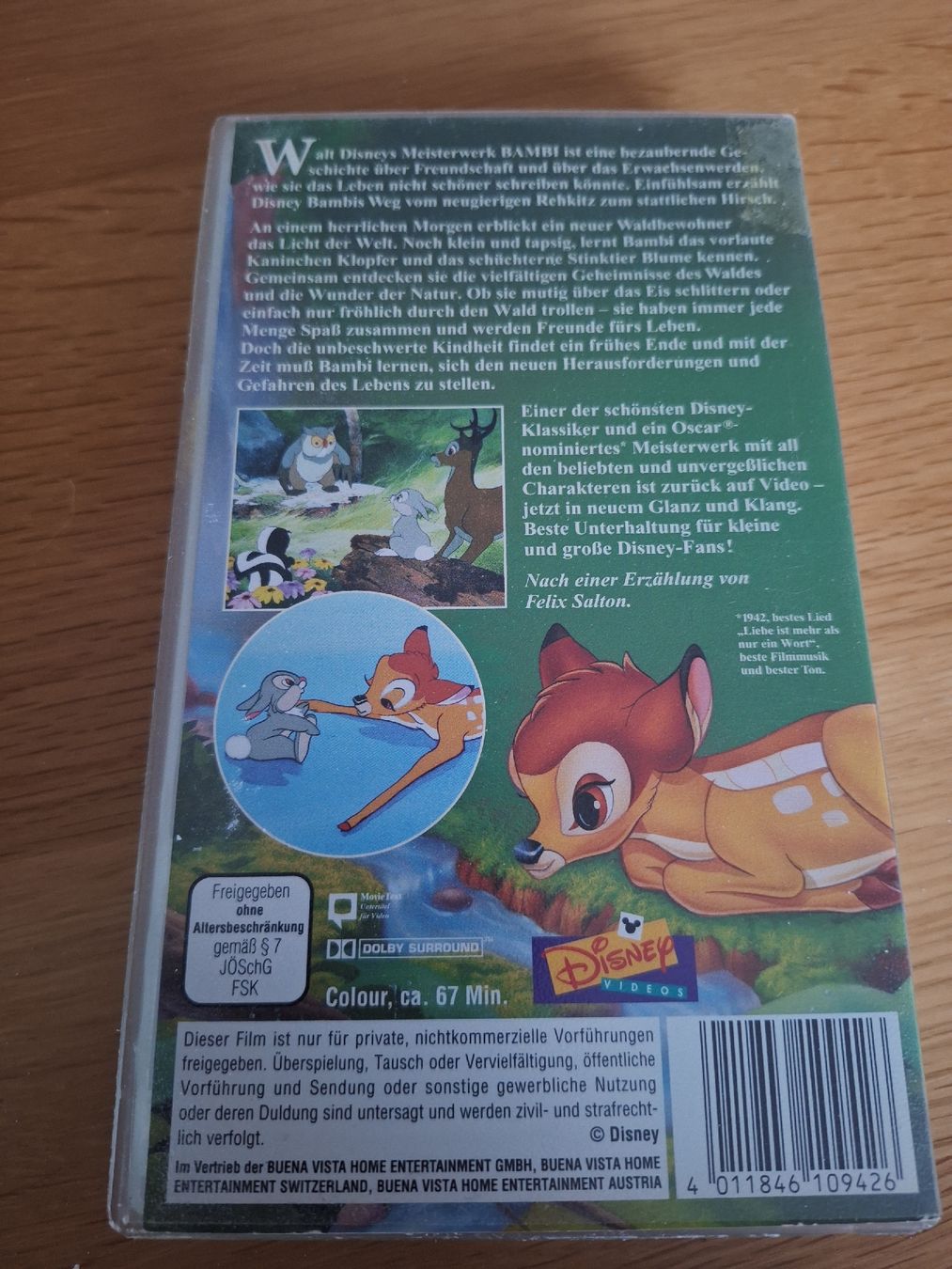 Tutti i VHS: VHS Bambi - Walt Disney – Usato da Wanzwil venduto da chlinih93 1