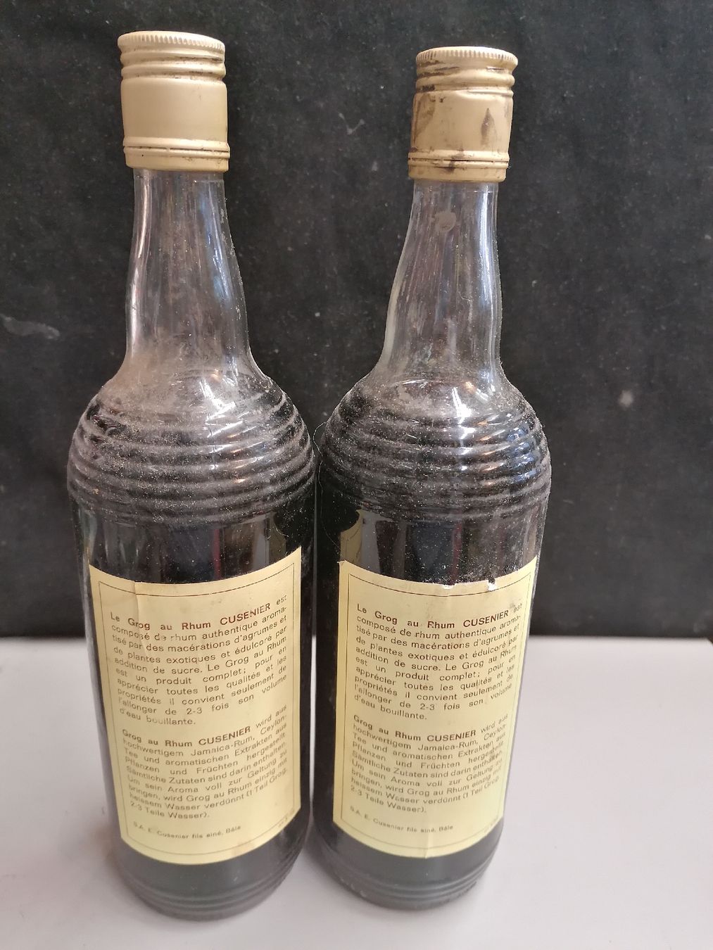 Bevande alcoliche: 2 BOUTEILLES GROG AU RHUM CUSENIER – Nuovo (secondo la descrizione) da Genève venduto da Leboucheoreilles 1