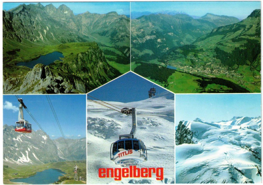 Cartoline postali: Engelberg - 5 Bild AK – Usato da Binningen venduto da Mountainrider