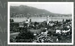 AK sw Küsnacht ZH am Zürichsee gegen Uetliberg ≈ 1936