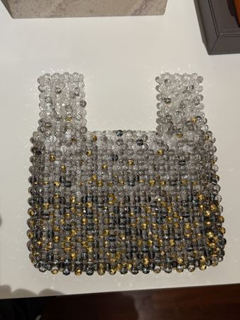 Bag handmade with beads (crystals) 