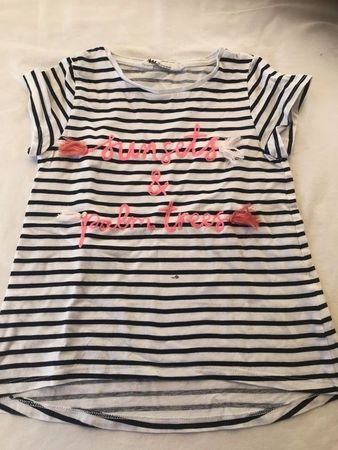 Mädchen T-Shirt gestreift 110/116