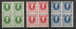 1925 : FL Nr. W1 - W3 im Viererblock */** KP 780.--