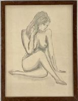 Pierre BONNARD (1867-1947) Damen Akt Zeichnung