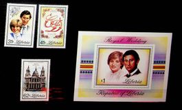 AFRIQUE LIBÉRIA TIMBRES NEUFS** DENTELÉS DE 1981. /F102
