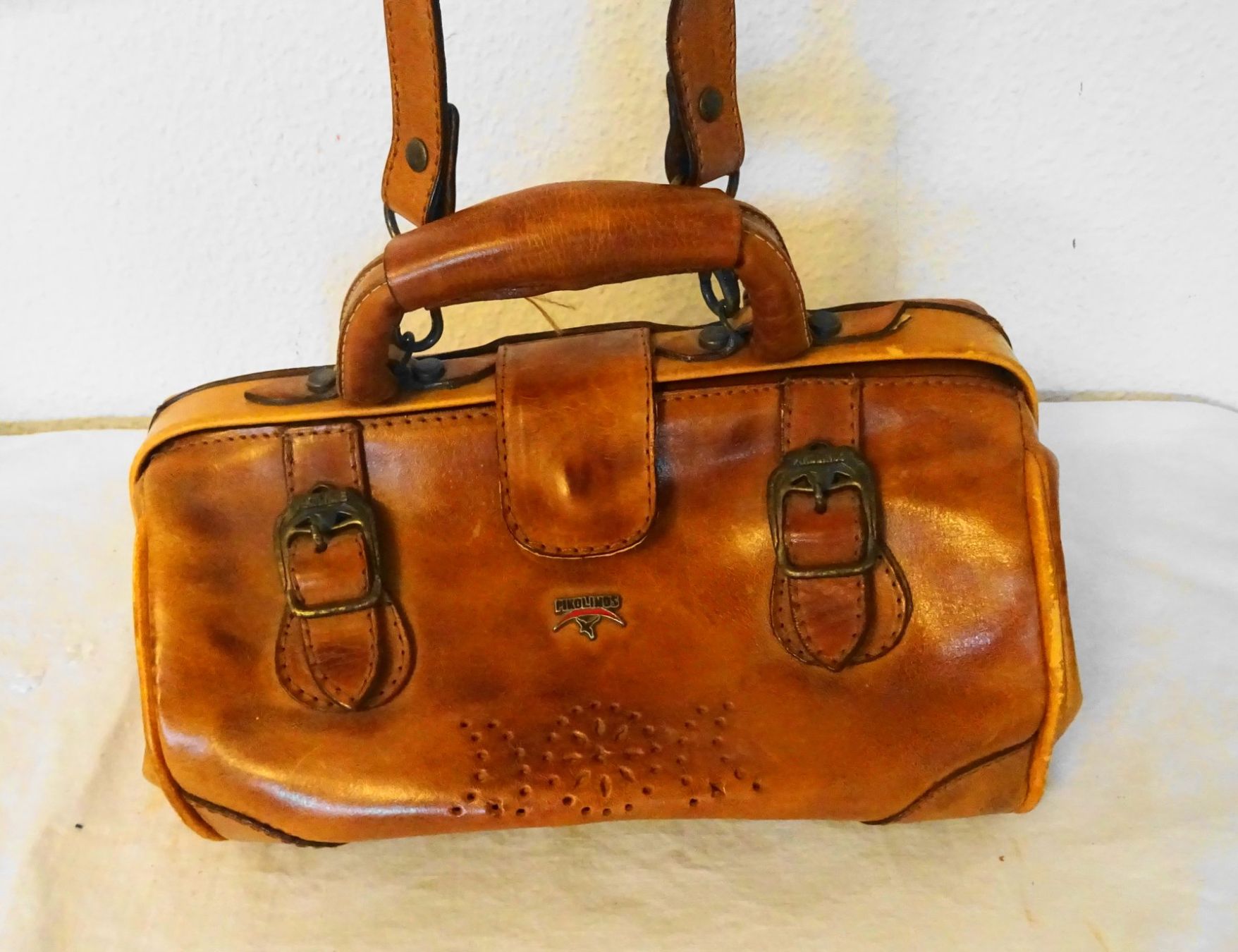 Pikolinos Borse da donna: Pikolinos Ledertasche, hellbraune Umhängetasche – Usato da Zürich venduto da Connie8 1