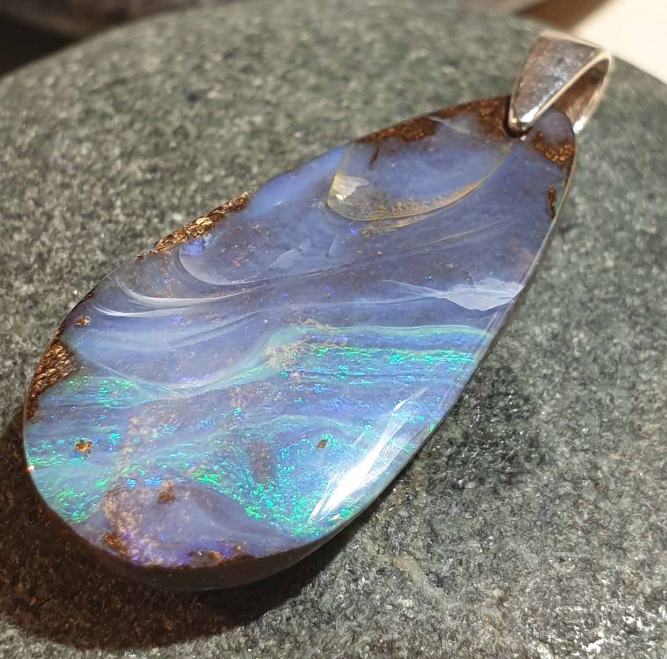 Ciondoli: Anhänger Boulder Opal. – Nuovo (secondo la descrizione) da Niederbüren venduto da Raphael014 7