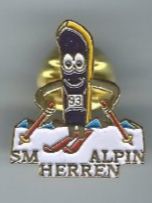 Placchette & Badge: Ski-Pin SM Alpin Herren 1993 – Usato da Zürich venduto da t24_de