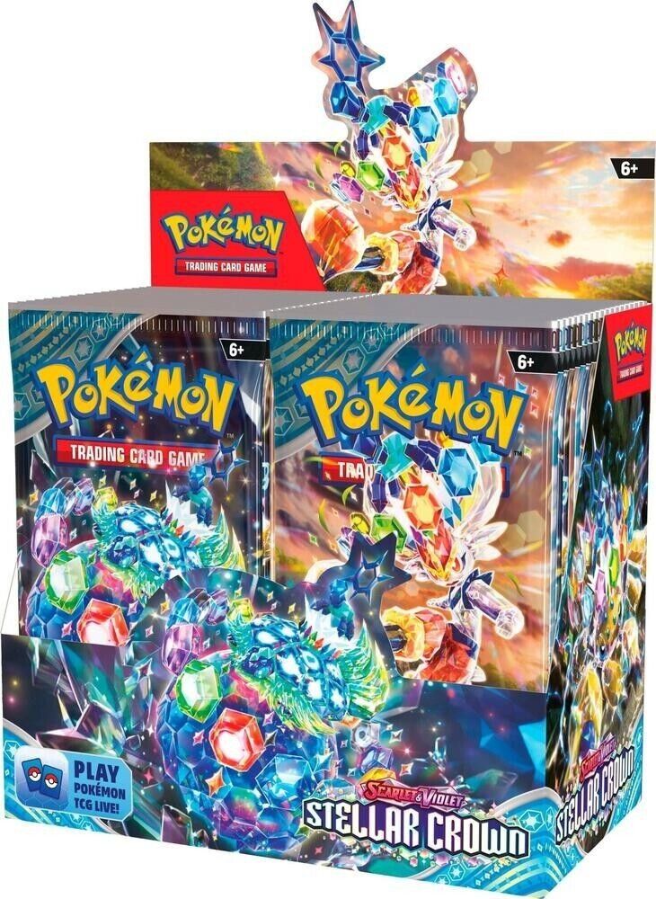 Pokémon Sammelbilder & Trading cards: Pokémon Stellar Crown Booster Box Display EN NEU – Neu und originalverpackt aus Lyss von Famicom