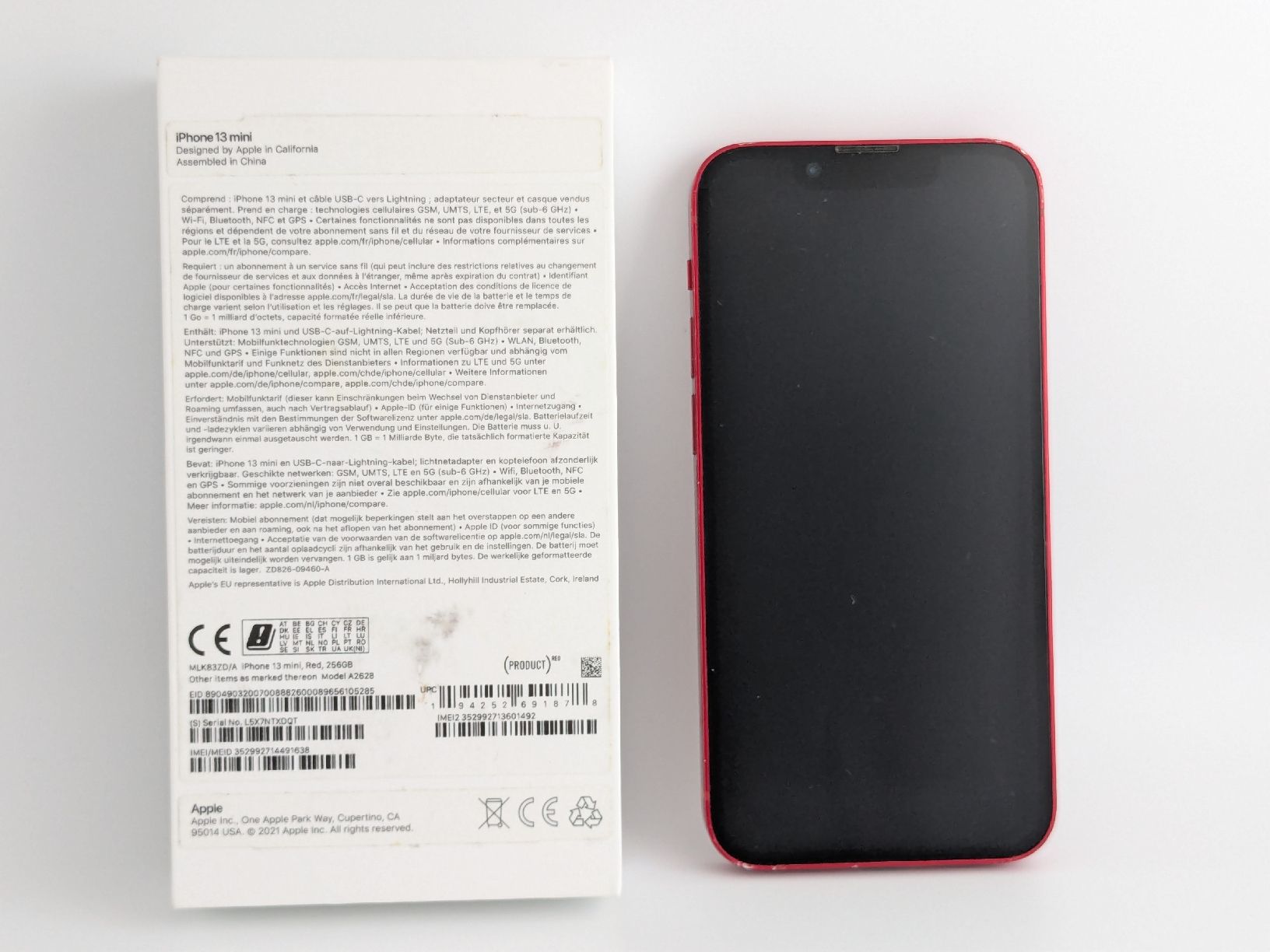 Apple Handys / Smartphones: Apple iPhone 13 mini 256 GB red good condition – Gebraucht aus Grenchen von gabifp 9