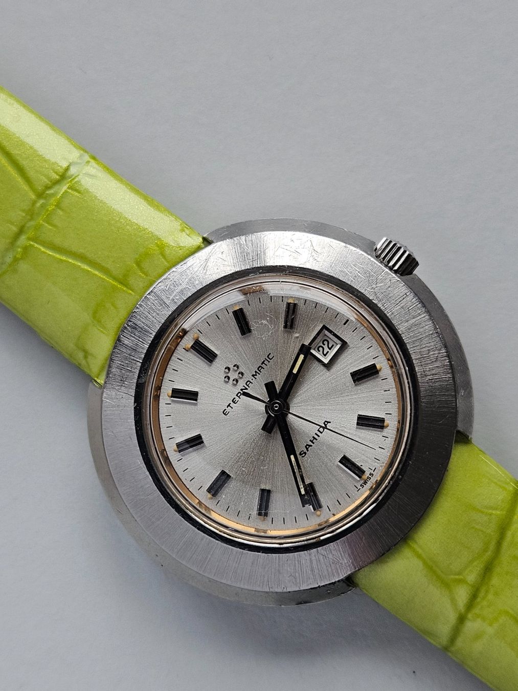Eterna Orologi: 464 Eterna Matic Sahida Date 1970  Damenuhr – Usato da Berikon venduto da mmm21 1