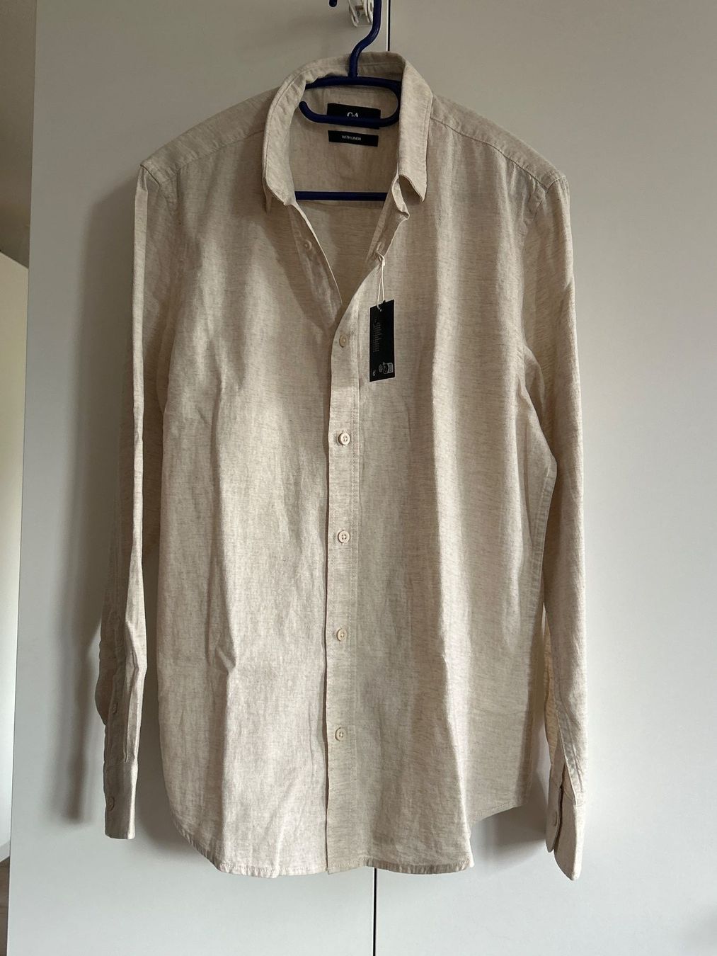 C&A Camicie: Herren Langarmhemd hellbeige von C&A mit Leinen Gr. S – Nuovo (secondo la descrizione) da Brunnen venduto da Nala2929 3