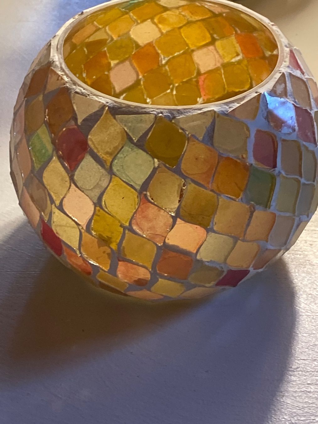 Portacandele: WINDLICHT,BUNT,MOSAIKSTEINCHEN – Nuovo (secondo la descrizione) da Meienried venduto da ManuelaBoutique 4