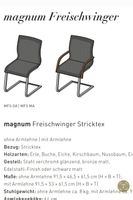 6 Team 7Magnum Freischwinger Stühle Stricktex grau gebraucht