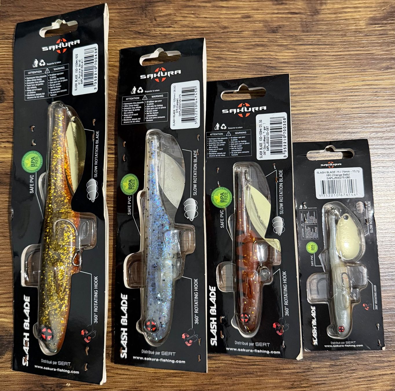 Esche: Sakura Slash Blade 4er Mixset - Set 9 – Nuovo e nell'imballaggio originale da Widnau venduto da Fishingtackle_Oggy 1