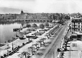 SOUVENIR de GENEVE - le QUAI 1953