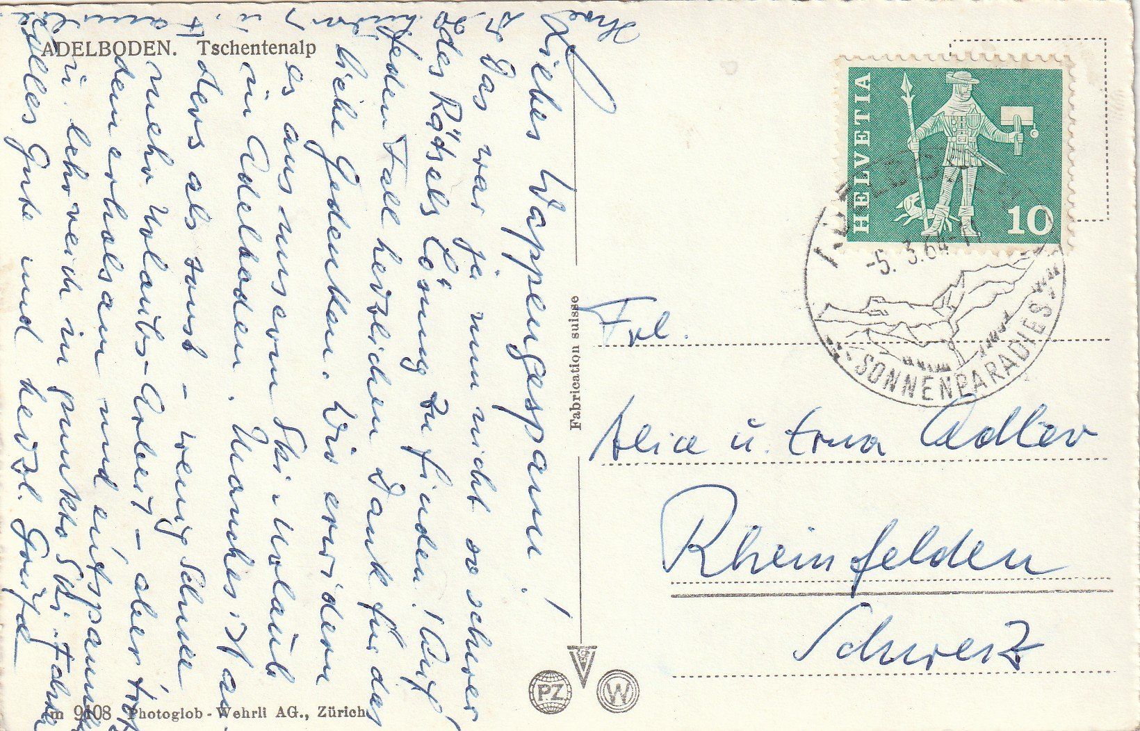 Cartoline postali: Adelboden Tschentenalp im Winter – Usato da Rorschacherberg venduto da fratovi2 1