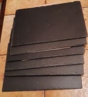 6 plats/assiettes en ardoise de 30 x 20 cm