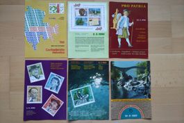 6 Faltblätter von Sondermarken ect 1990 + 1991