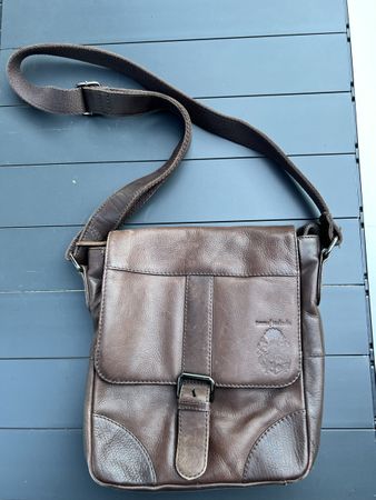 Umhängetasche Leder dunkelbraun Baron of Maltzahn H:21cm B: