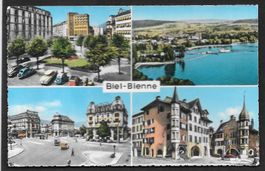 Biel - Bienne vier Bilder mit alten Autos