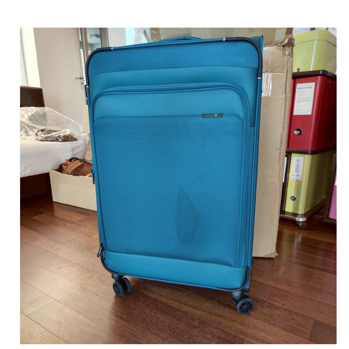 Sonstiges zu Aviatik: D & N Trolley Grösse L, Farbe Petrol - Flecken vorne – Neu (gemäss Beschreibung) aus Zug von isdach 3