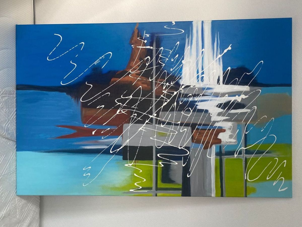 Dipinti: Gemälde auf Leinwand (Acrylfarbe) – Usato da Chur venduto da bemaha